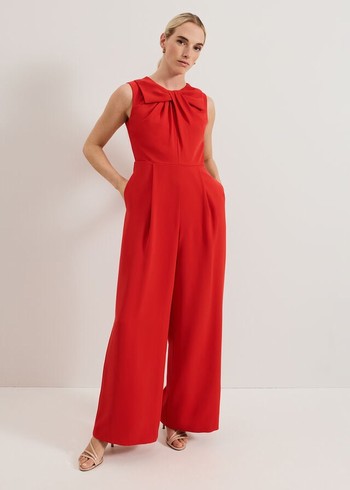 Phase Eight Petite Saffron Jumpsuit Red Australia | XF1207895